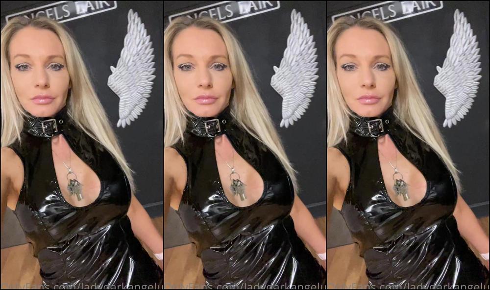 Lady Dark Angel Black Pvc Dress Who Loves It