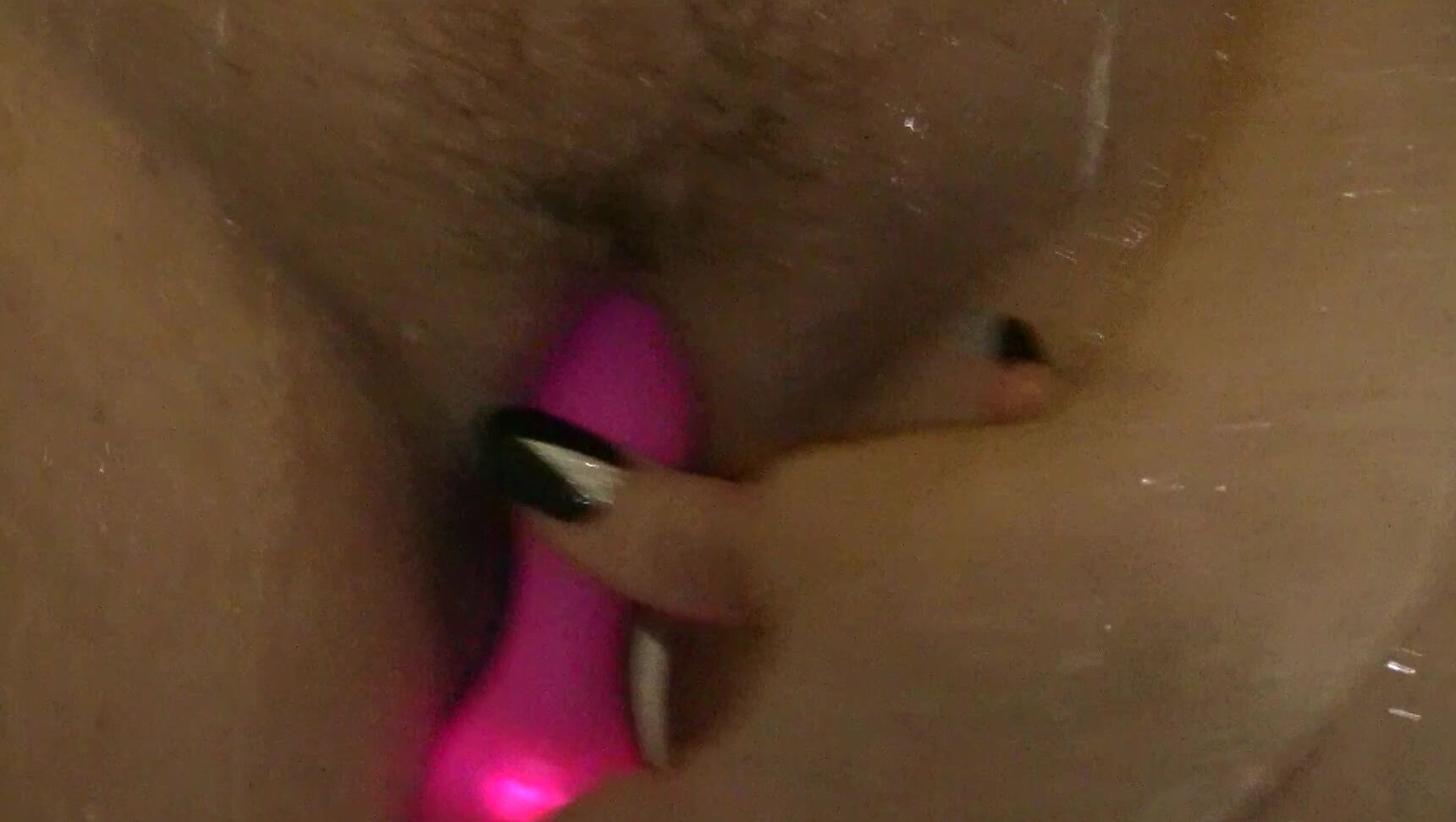 Naughty Christine Rain Shower Orgasms