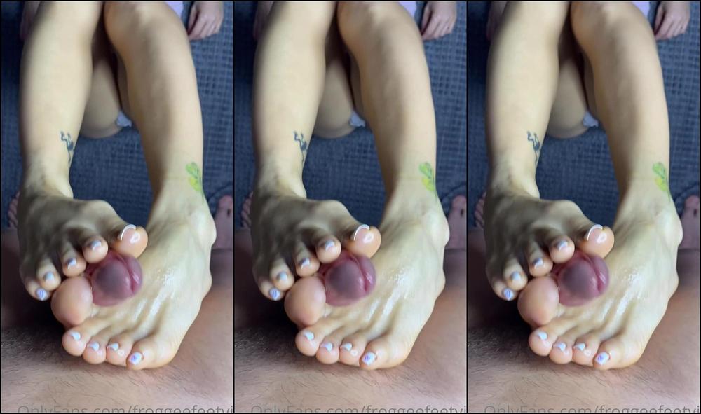 Froggeefeetvip It S Milking Time Let Me Tease Your Cock Until You Cum On My Feet