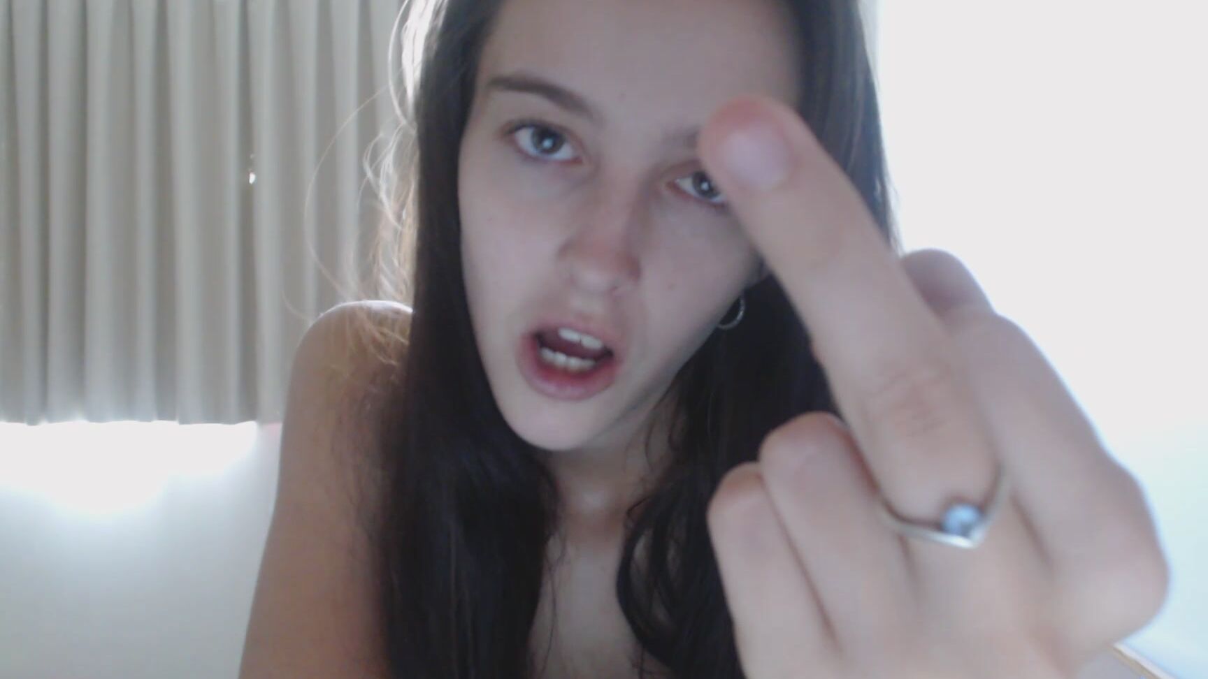 Mistress Chantel Flipping You Off