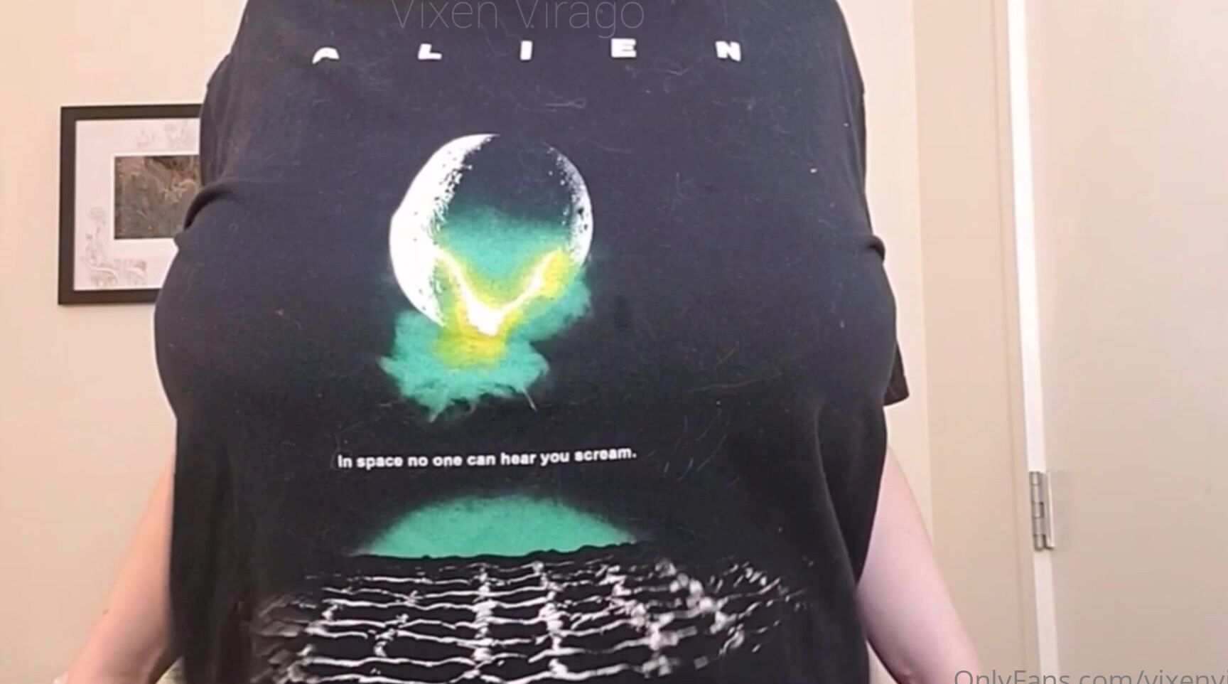 Vixenvirago 2087970451 04 20 2021 T Shirt Teasing Amp Titty Drops After A Late Night Workout Session