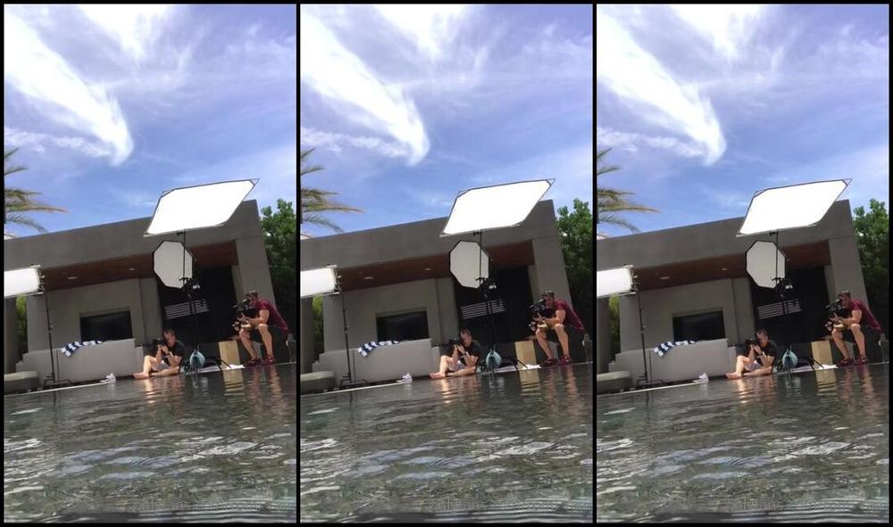 Romi Rain Spend A Naked Day By The Pool With Me