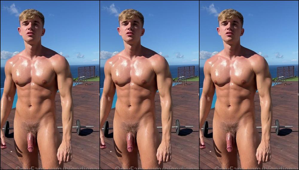 Blondiepaul Oiled Workout By The Pool Enjoy Guys Let Me Know If You Would Like More Content Like Thi