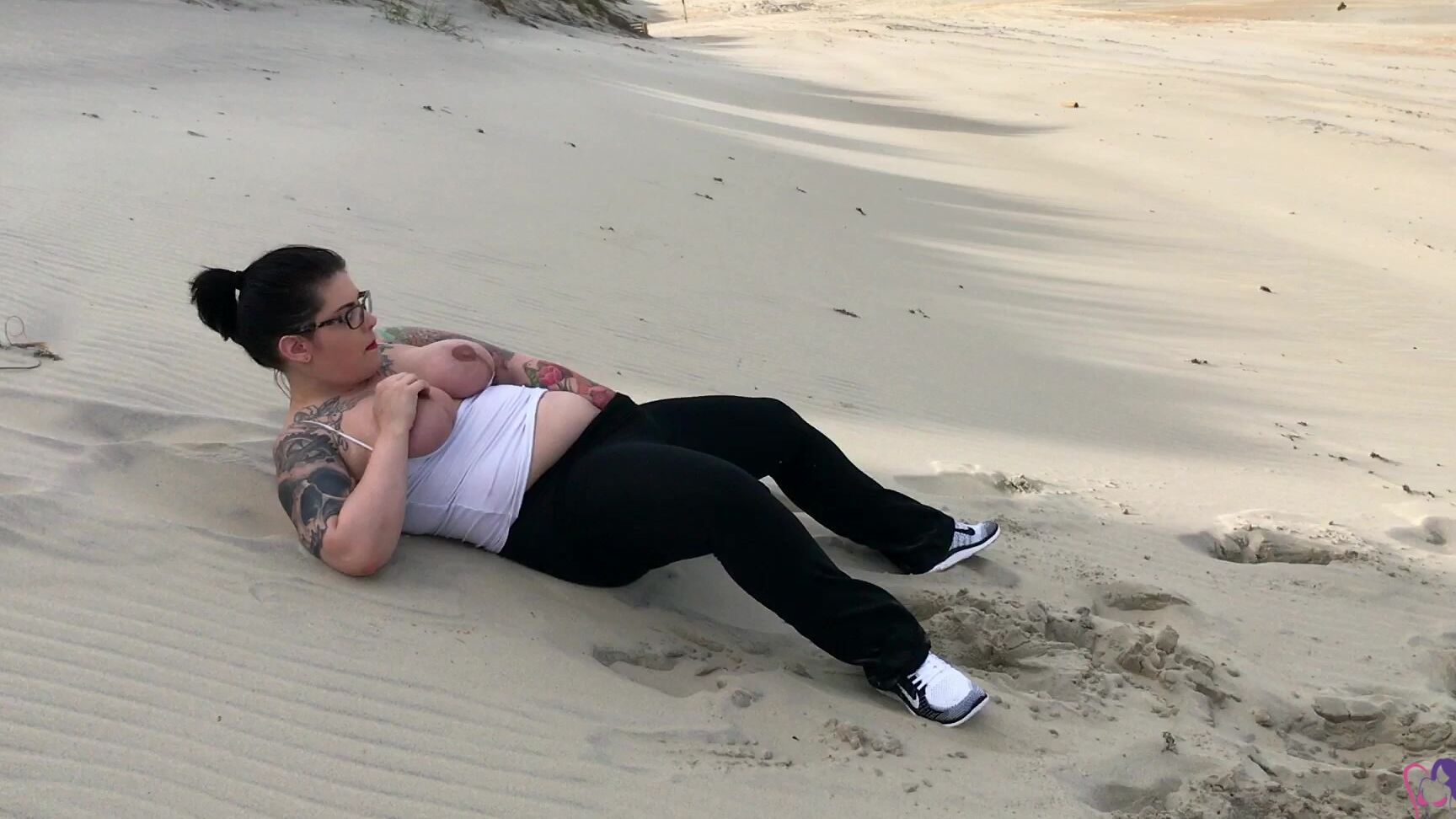 Gaberiella Bbw Public Beach Nudity