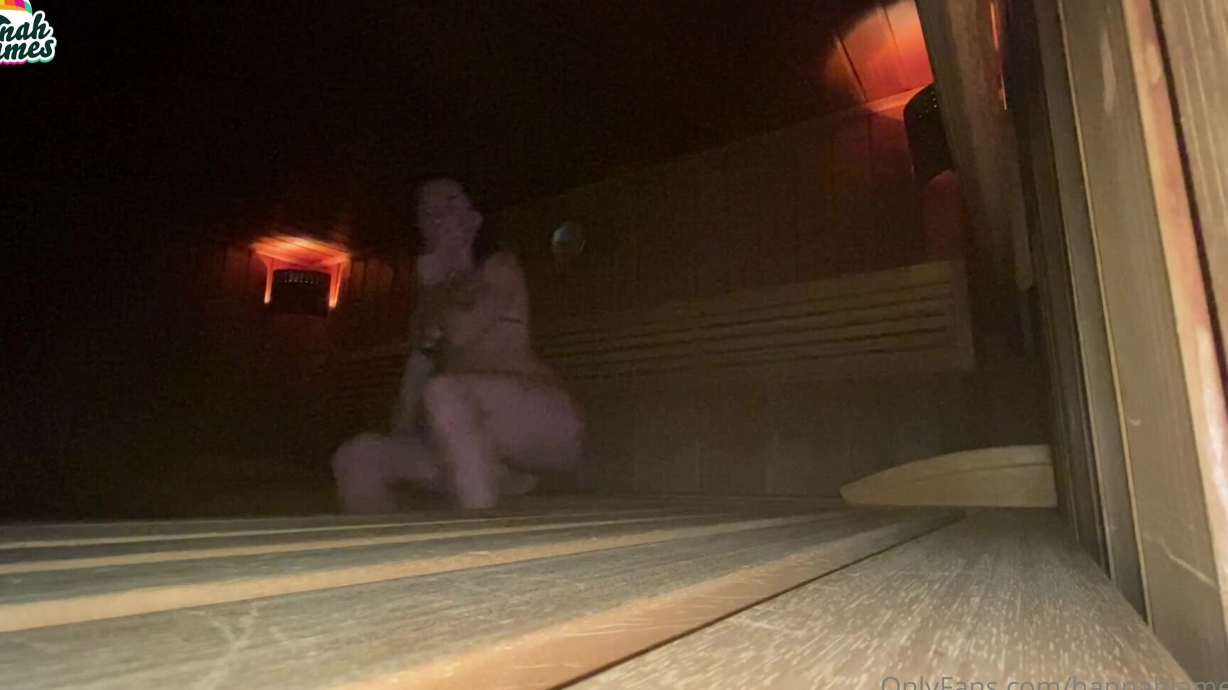 Hannahjames What Would You Do If You Caught Me Running Around The Sauna Like This