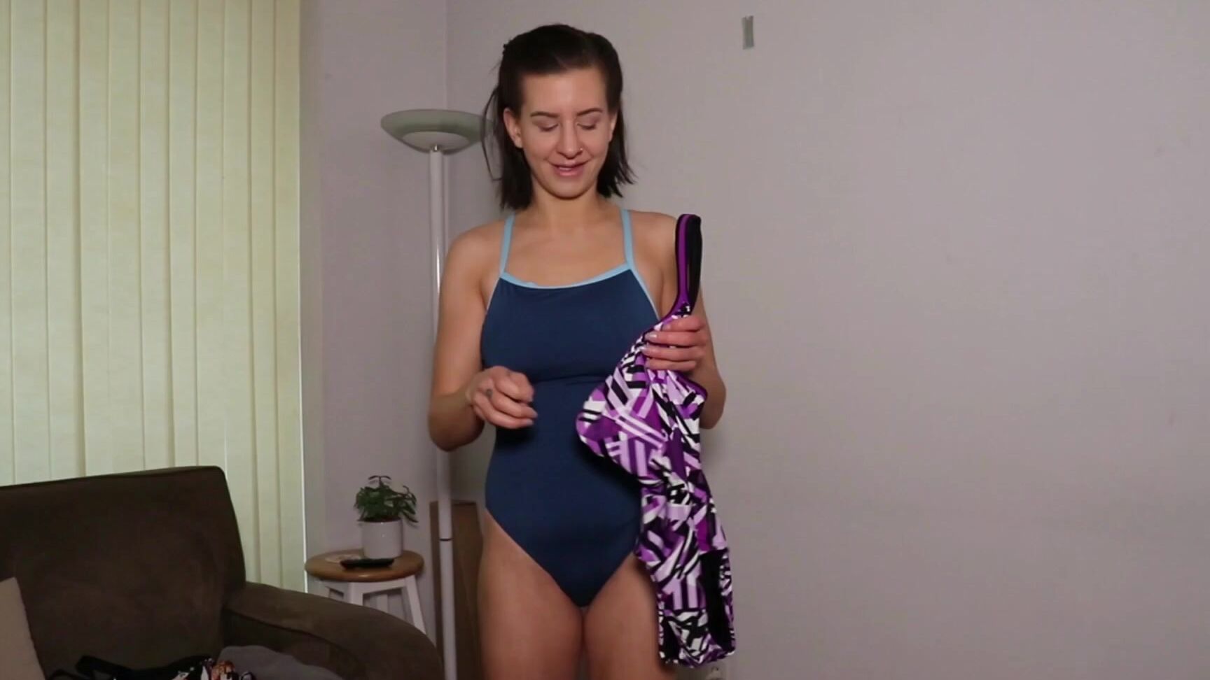 "TindraFrost" fetish, shower, striptease, swimming, swimwear NEW SWIMTEAM COSTUME manyvids