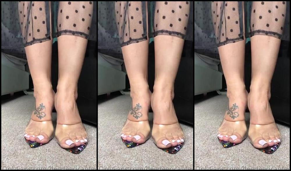 Deedeericanfeet Onlyfans As Requested Clear Heels Tease
