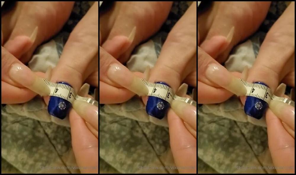 Vixenarches Onlyfans Toenails Measuring Video
