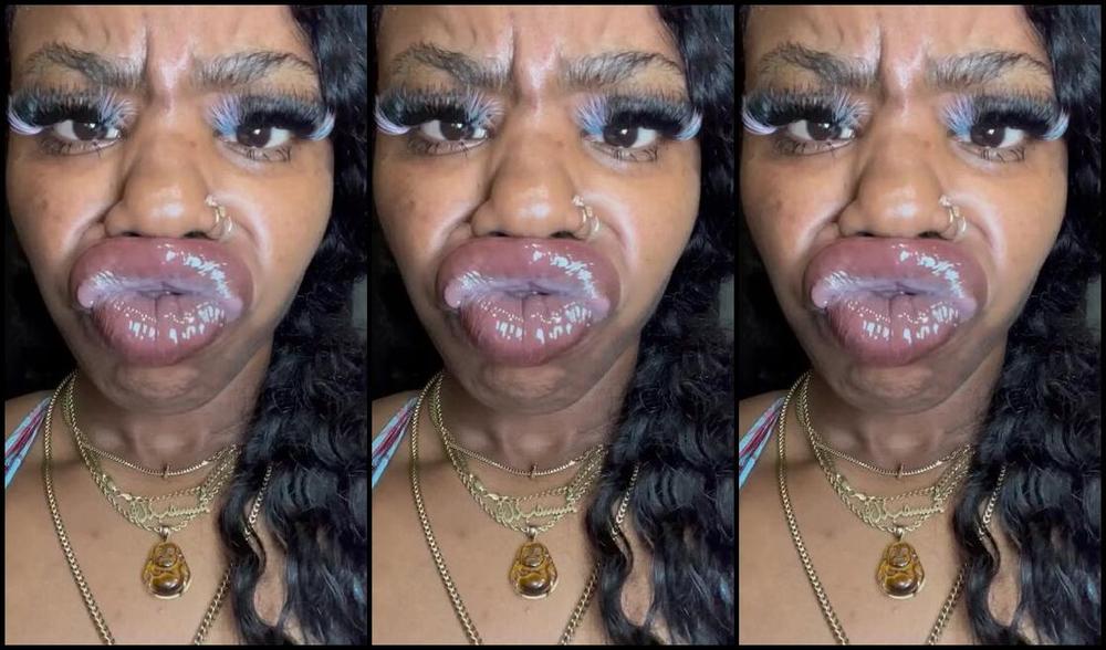 Biiggjuiccyfruit Onlyfans Strong Lip Smelling Eyes Crossed