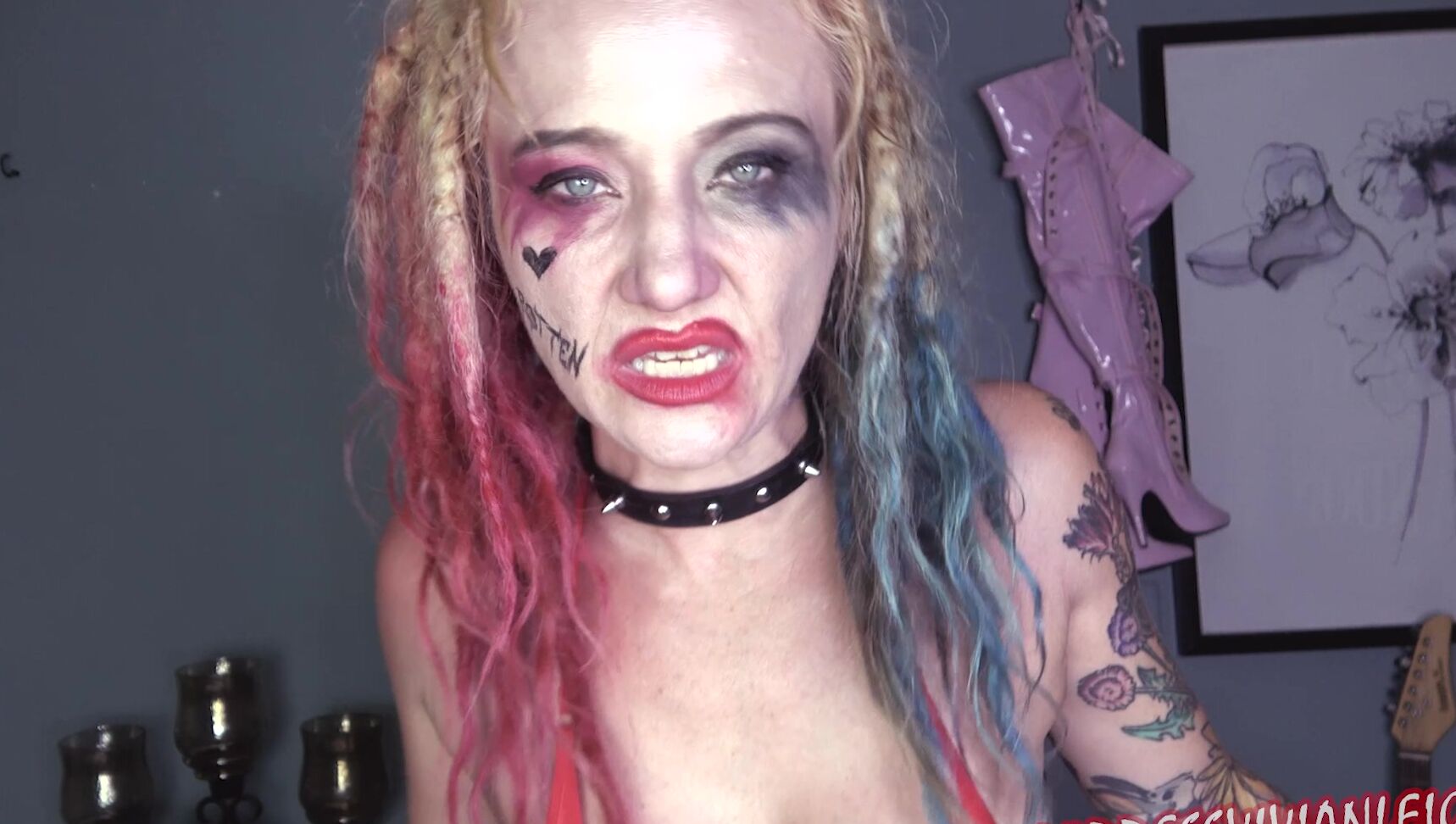 Domina Land Harley Quinn Makes you her toilet iWantClips