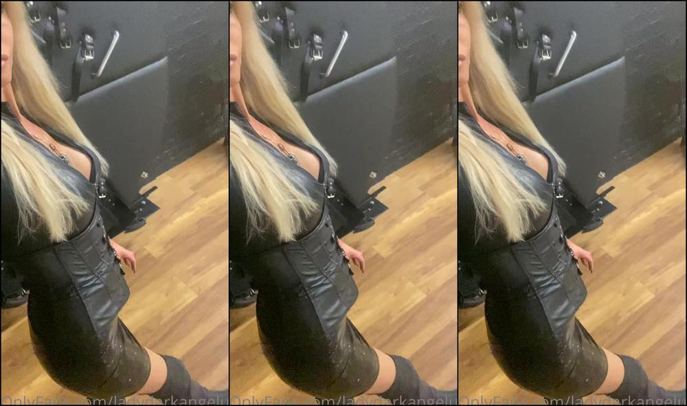 Lady Dark Angel Leather Latex And Lycra All Together