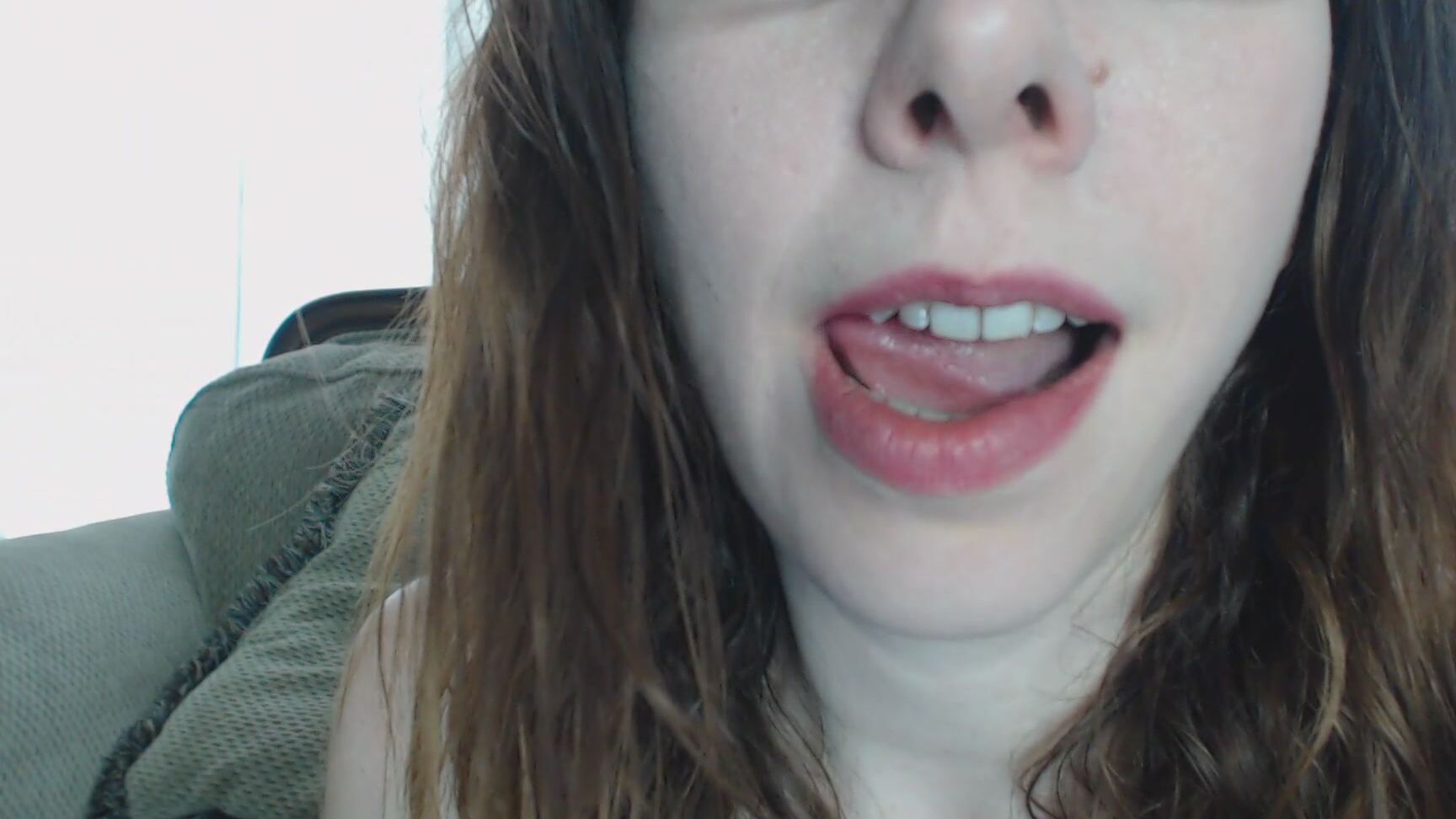 Canadiansammy Sammys Plays With Her Hair And Lips