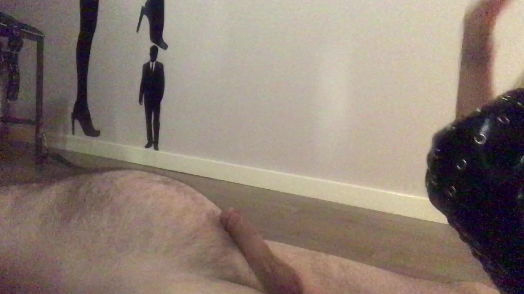 Lady Dark Angel Little Clip From Today Cock Slapping And Ball Skin Stretching With My Heel