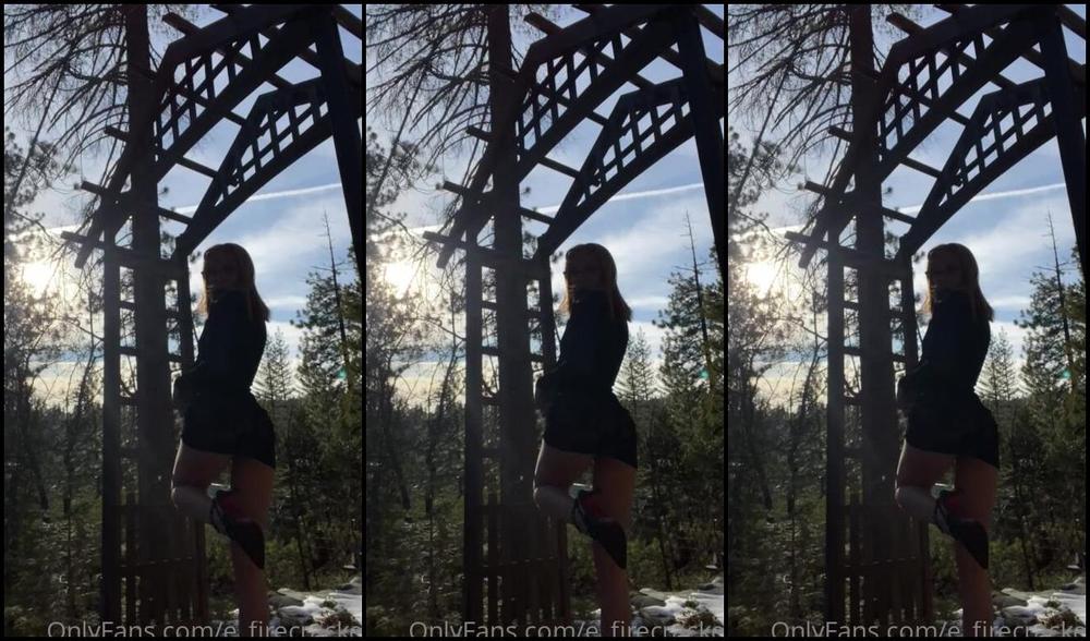 Electric Elizab3Th 2377106902 03 08 2022 Being Naughty At The Cabin Shoot Wanna See What S Under This Dress Message Me Babe