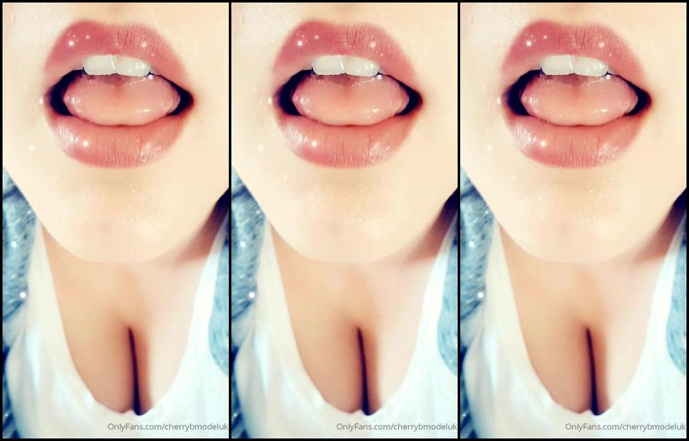 Cherrybmodeluk 82409238 11 09 2019 Mouth Tongue Lips Teeth Fetish Biting Wet Sexy Licking Ready To Give A Good Sucking