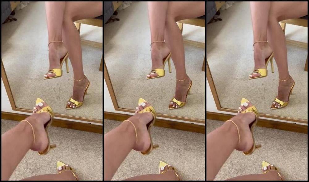 Heels Of Mine Nicknamed Heelsofmine 06 07 2023 Onlyfans Video Someone Wanted My Golden Mules