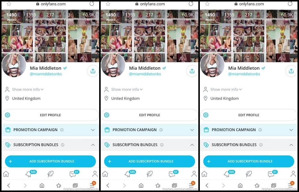 Mia Middleton Nicknamed Miamiddleton Onlyfans Sound Needs To Be On And You Need To View The Full Screen Hope This Helps