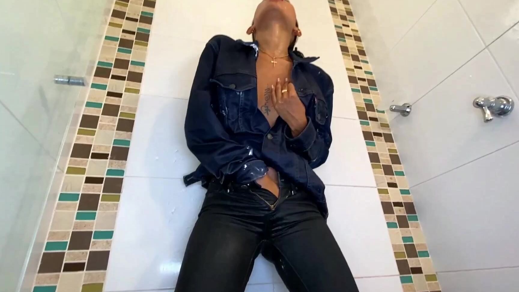 "zuleyka basil" compilation, jeansfetish, jeanspantswetting, masturbation, pee, showerscenes, wetandmessy, wetlook, wettshirt PISS AND WET JEANS COMPILATION manyvids