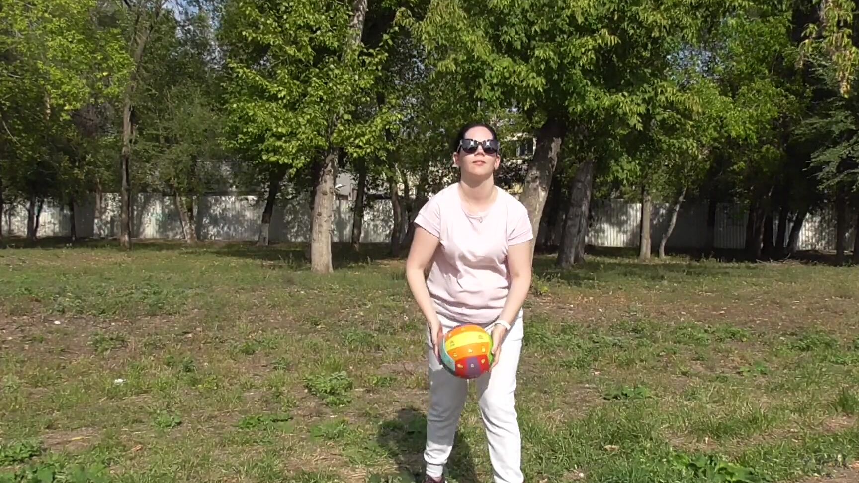 Amateur, Brunette, Outdoors, SFW, Sport, Sweat Fetish anna-is-playing-a-ball-in-the-park ManyVids