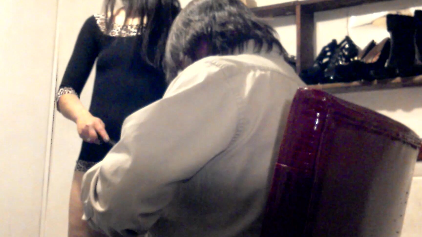 Imposed Stripping, Paddling, Spanking, Spanking F/M, Whipping liz lovejoy sub punished by dominatrix dominatrix ManyVids