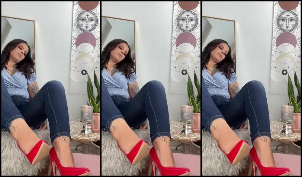 Sweetfeetsy Onlyfans 5 Min Red Stiletto Heel Humiliation With Dangling