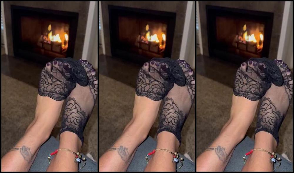 Zafeetllc Onlyfans Fire Place Toes Socks
