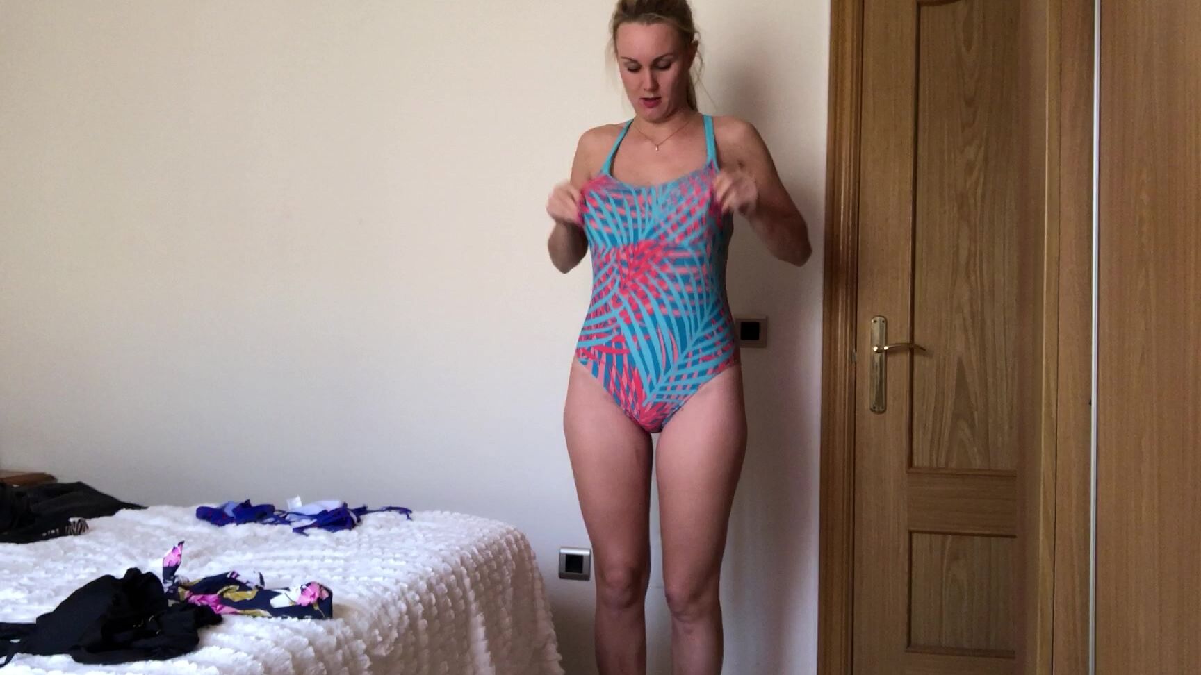 Swimwear, Bikini, Nudity/Naked, Blonde, All Natural iviroses trying on all my bikinis and swimsuit ManyVids