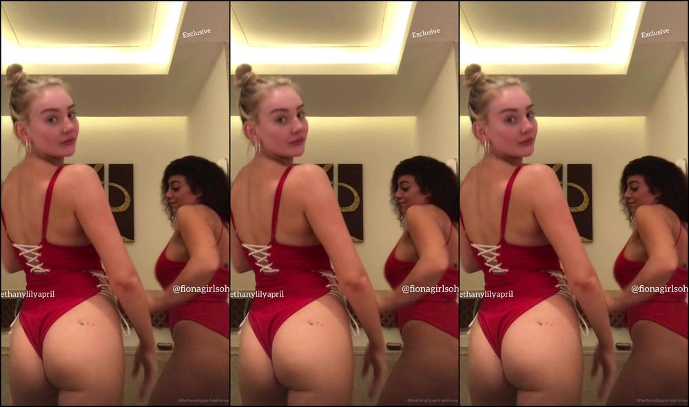 Bethanylilya Red Swimsuits With Fiona