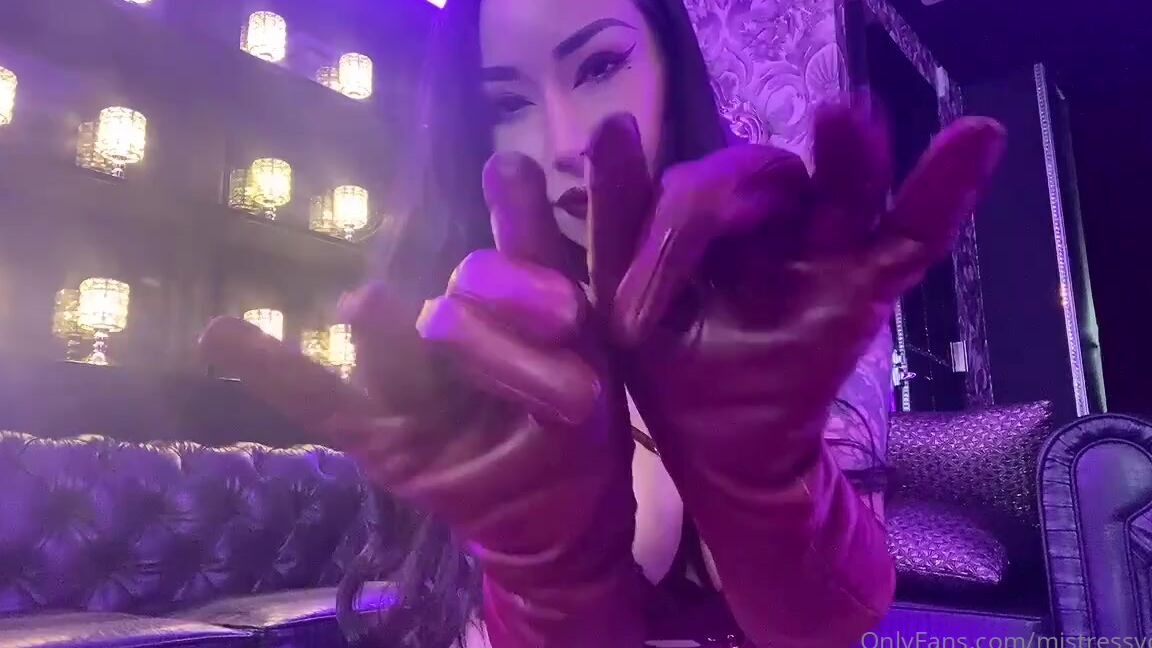 Mistressyouko Onlyfans Do You Want To Be Teased By My Leather Gloved Hands