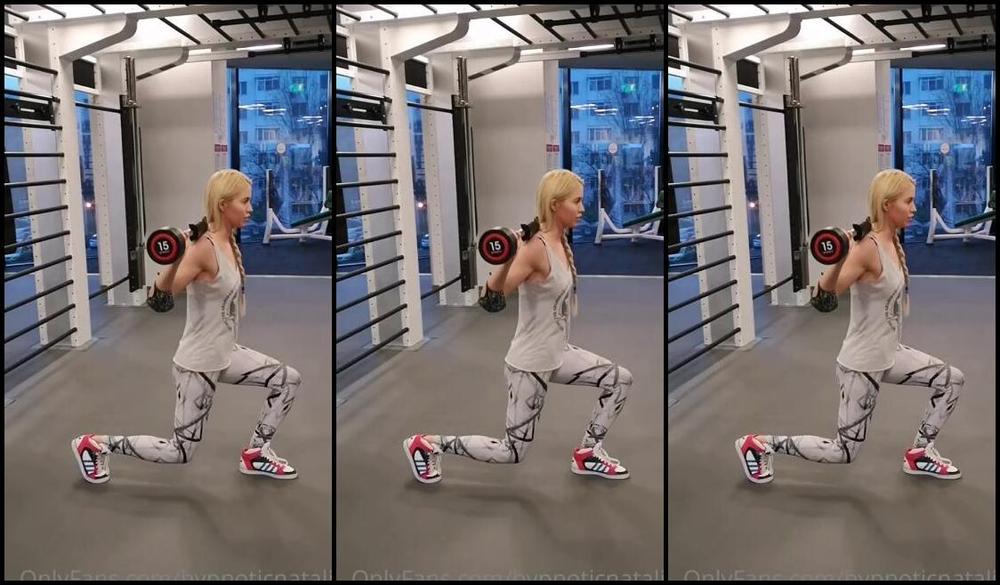 Goddess Natalie Nicknamed Goddessnatalie Onlyfans Evil Barbie At The Gym2