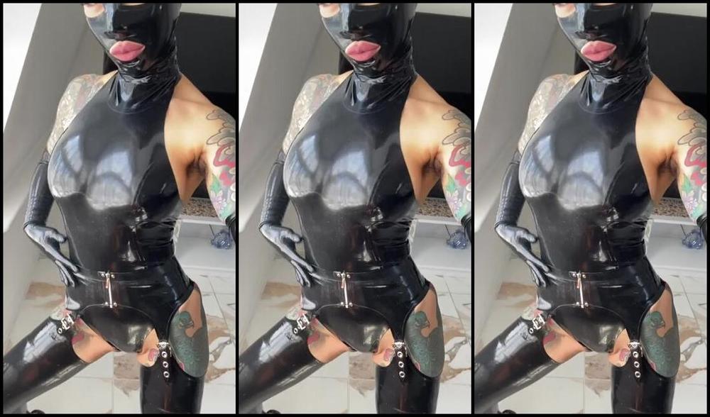 Mistressyouko Findom 06 01 2024 Onlyfans Video Come Polish My Black Latex Slave