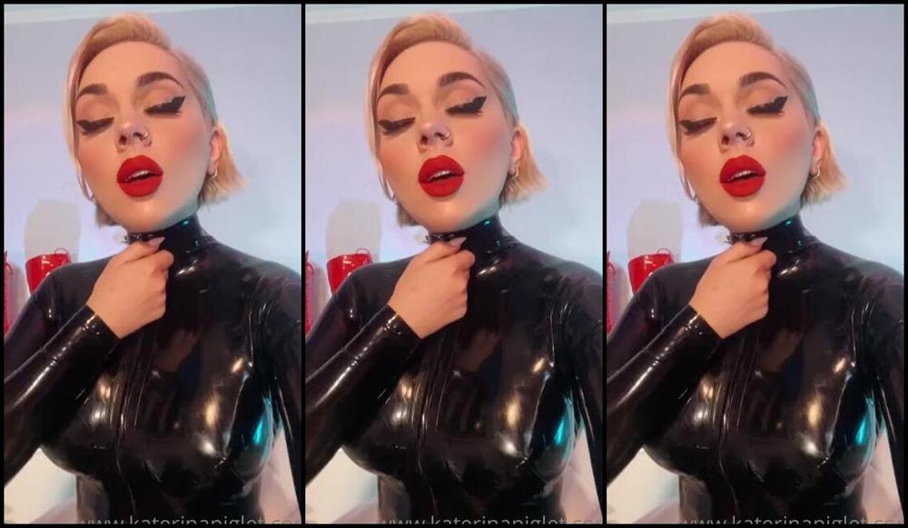 Katerina Piglet Nicknamed Katerinapiglet Femdom 03 20 2022 Onlyfans Video Lately Very Often I Wear Black Latex