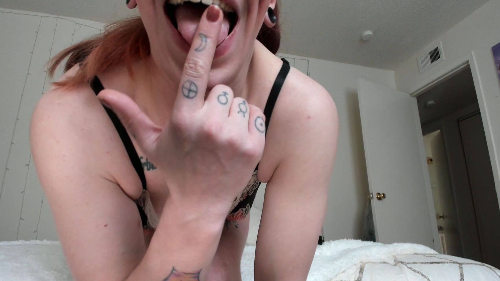 Salem Moon Lace Clad Tiny Penis Humiliation