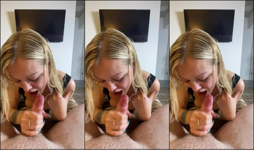 Explosivetoess The Pose Blowjob Face Fuck And Cum In Mouth Video I Will Be Selling This Vid