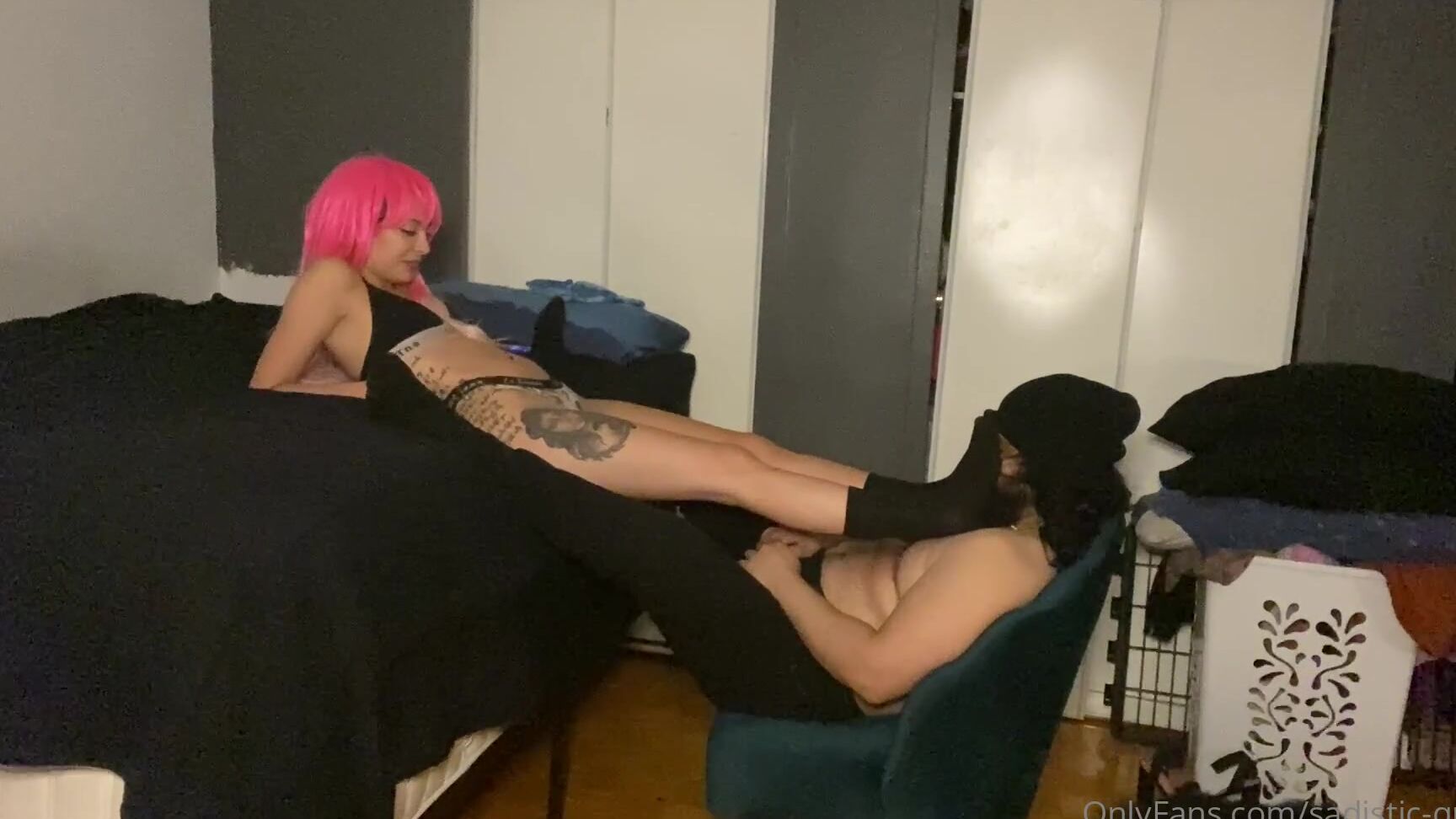 Sadistic Queen Sniffing My Socks While I Bust Balls Hd Sadistic Smother I Make My Slave Sniff My Soc