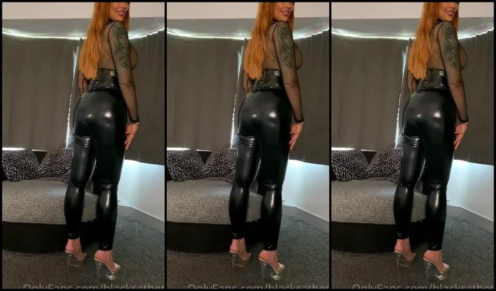 Beth Black Nicknamed Blackcatbeth Femdom 08 17 2022 Onlyfans Video Love Walking In Leather And Hearing The Shiny Noise Do You Babes Want To See