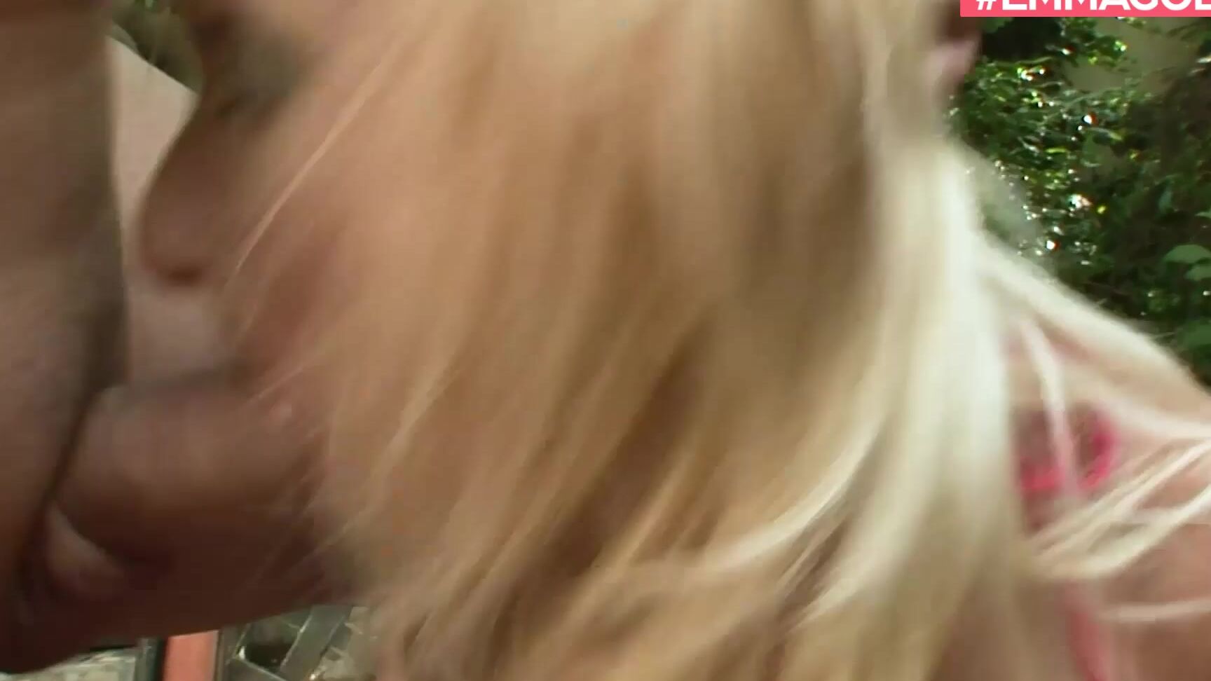 Emmagold Blondi Gets Fucked Hard In The Garden