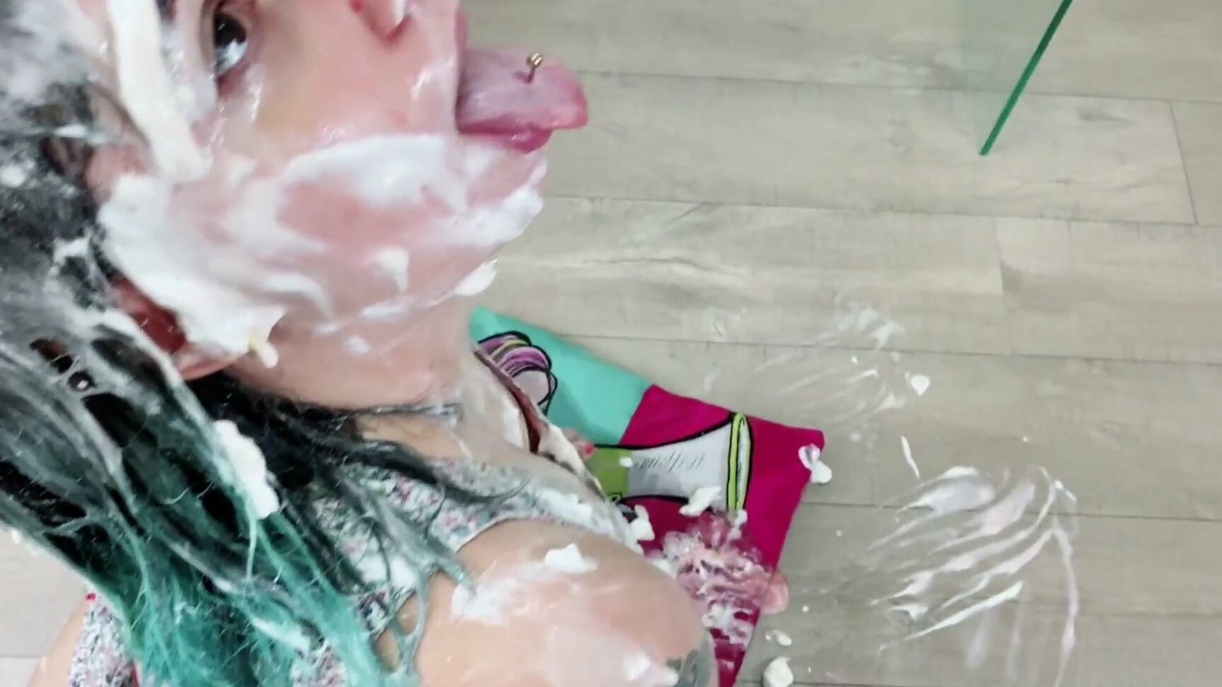 Food Sploshing, Pee, Sploshing, Wet & Messy, Whipped Cream Fetishh cake-baking-gone-wrong-wam-gunge-play ManyVids