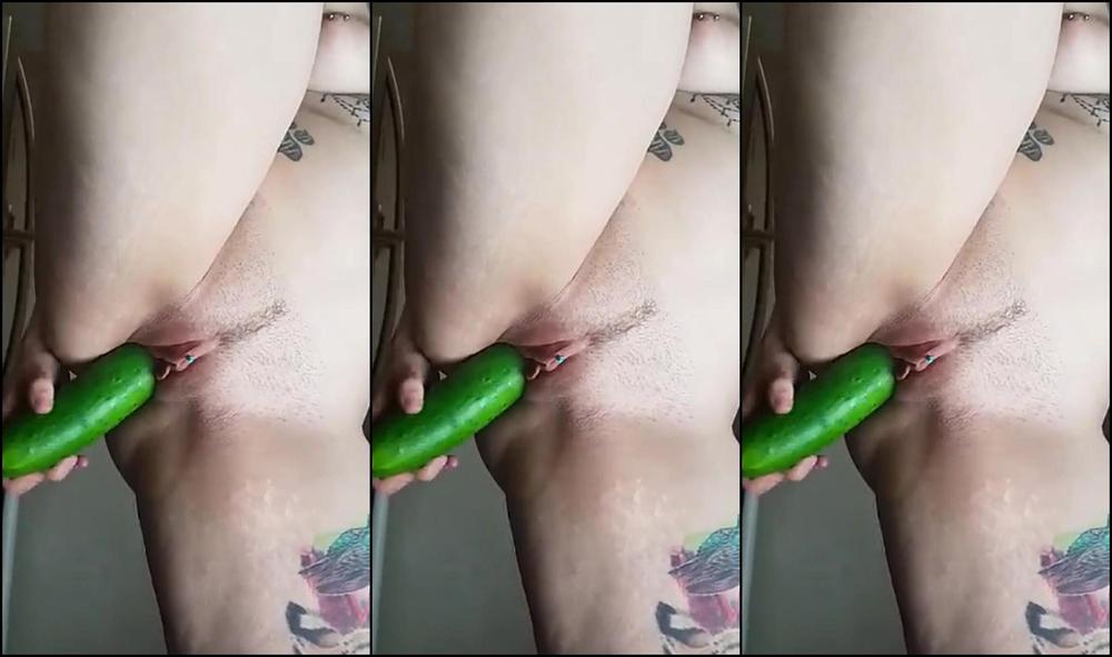 Tinytonitv Creamy Cucumber Fuck
