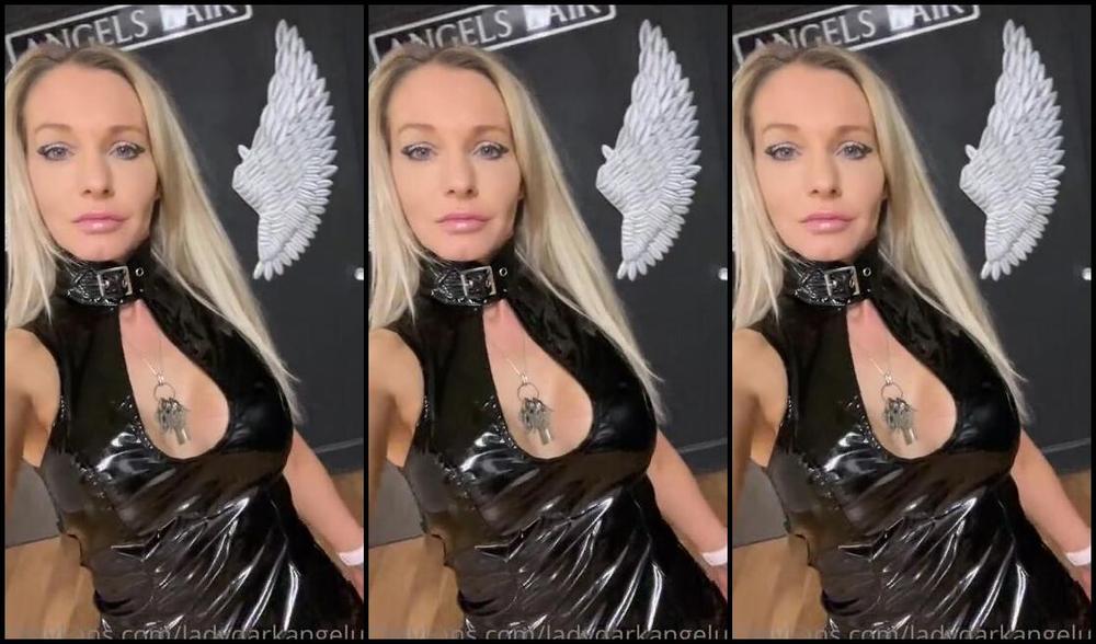 Ladydarkangeluk Onlyfans Black Pvc Dress Who Loves