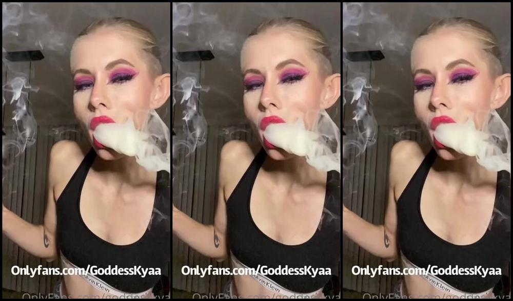 Goddess Kyaa Nicknamed Goddesskyaa Onlyfans Smoking Fetish Anyone Puff Puff Pass Hehe Wanna Get High With Me Slow Motion Smoking For My