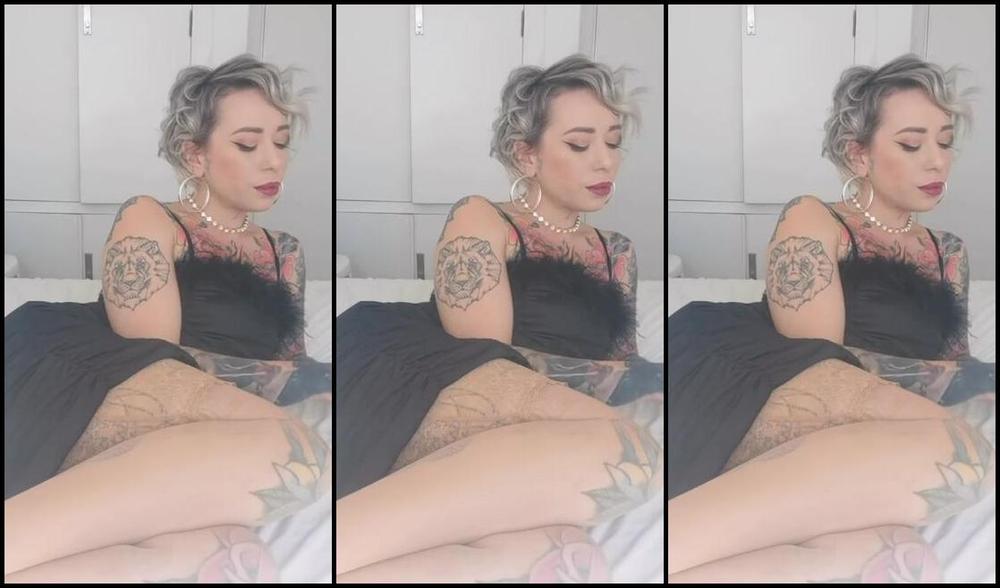 Queen Kinkerbell Nicknamed Kinkerbell23 Onlyfans Enjoying One Of My Favourite Cigars I Treated Myself To This Gorgeous New Dress Recently