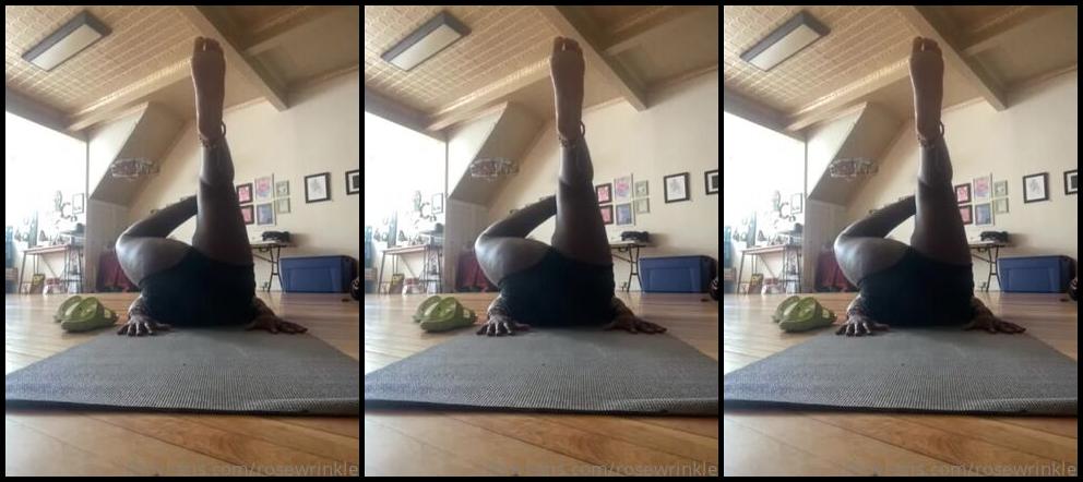 Rosewrinkles Onlyfans Yoga Watching My Fatass 1