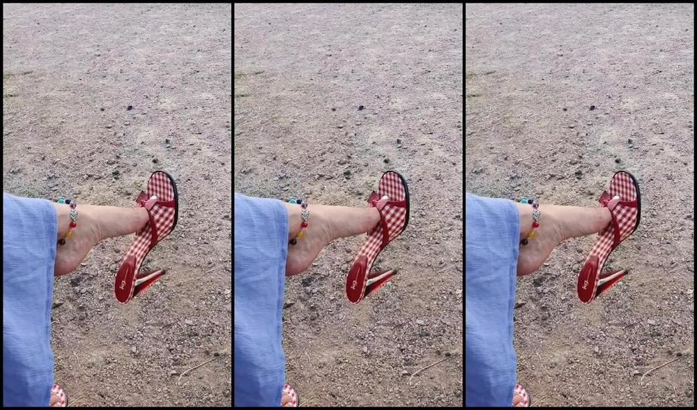 Feetbysherri Onlyfans Shoe Dangling In The Countryside