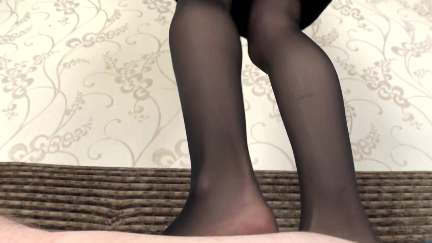 Valerie Office Girl Trampling On A Sofa