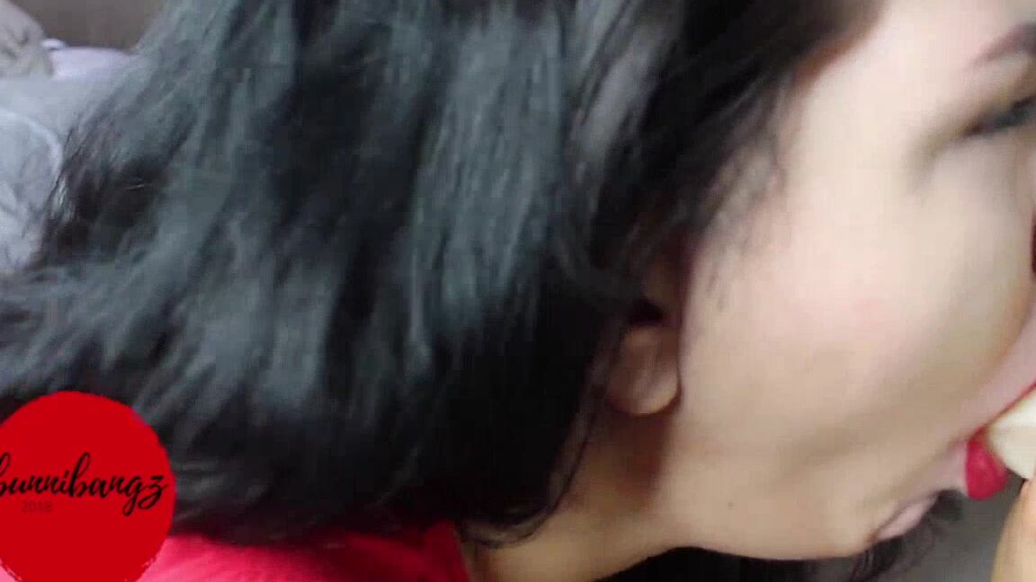 Amateur, Blowjob, Dildo Sucking, POV, Virtual Sex bunni bangz red lipstick face fucking hd ManyVids