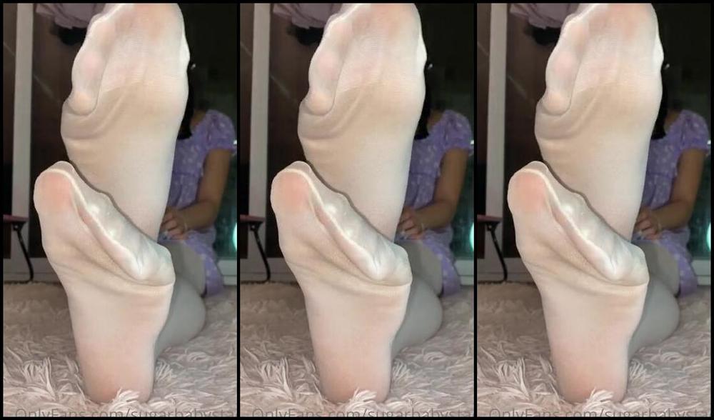 Stacisfeet Onlyfans Nylon Thigh High Stockings Tease And Removal