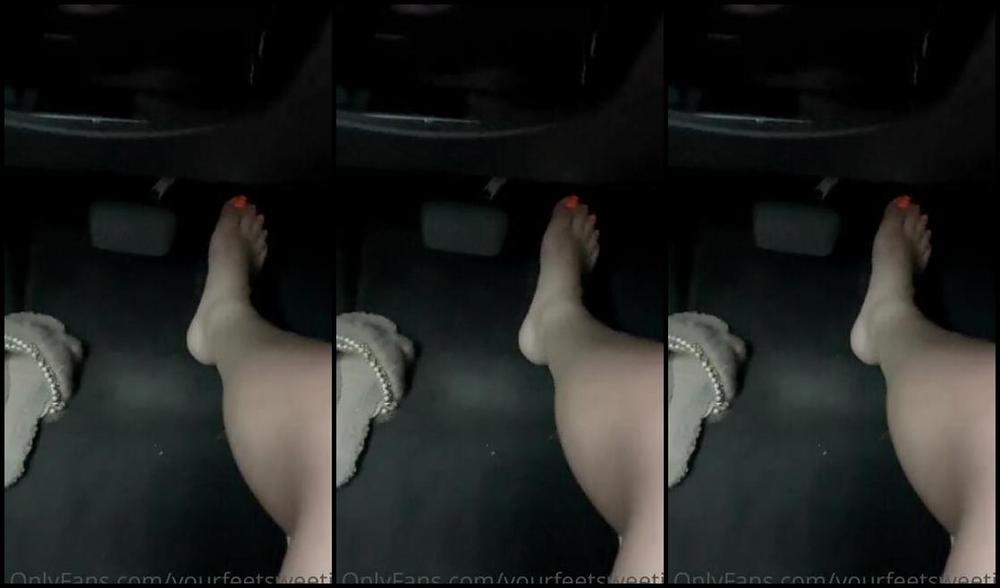 Sweetiestoes Aka Yourfeetsweetie Onlyfans Pedal Pushing With My Cute Orange Toes