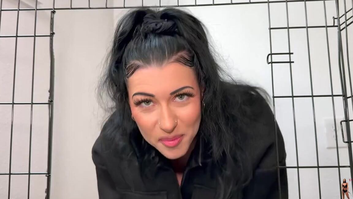 femdom puppy play amethyst s slave becomes her puppy slave with female domination foot fetish spit cage foot worship Clips4Sale