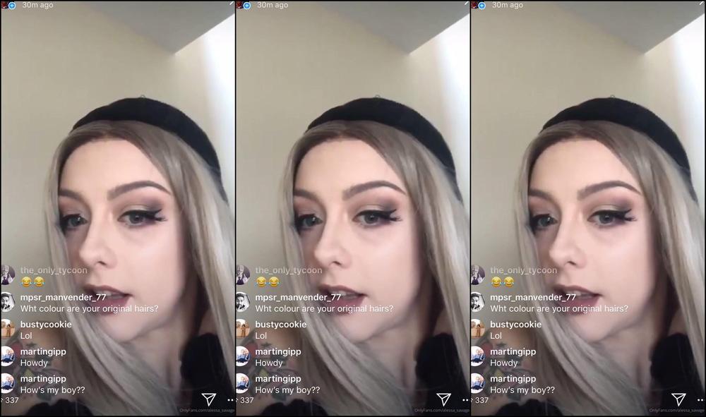Alessa Savage Video Ig Live Ft Busty Cookie